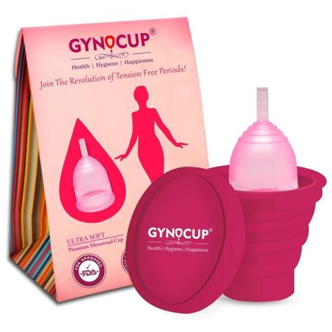 Gynocup Premium Menstrual Cup For Women Pink Color Large Size With