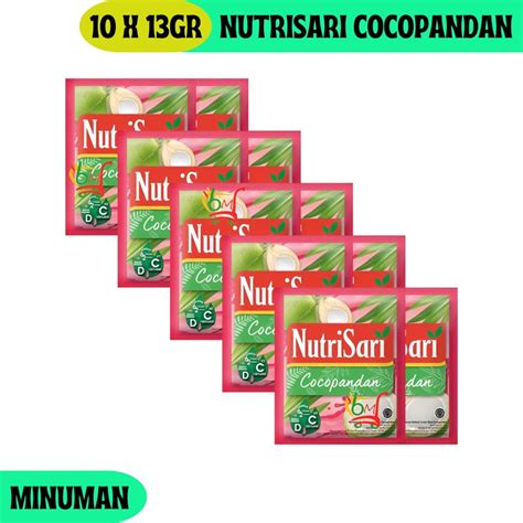 Jual Nutrisari Cocopandan Minuman Serbuk Kemasan Renceng Sachet