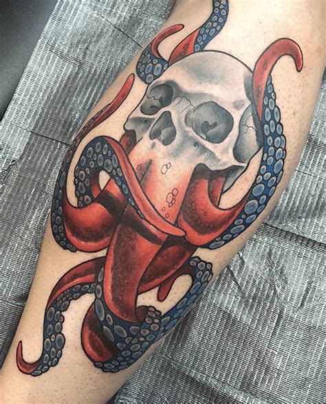 Skull Kraken Tattoo Tattoogoto