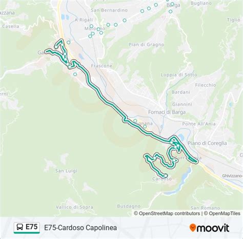 E75 Route Schedules Stops Maps Cardoso Capolinea Updated