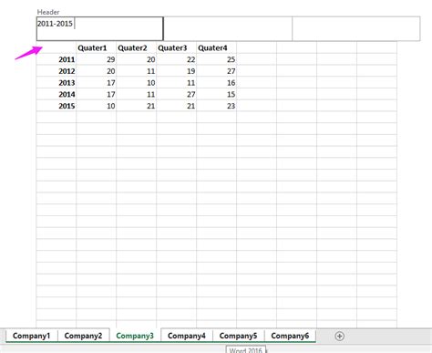 How to add headeror footer to all worksheets/pages in Excel?