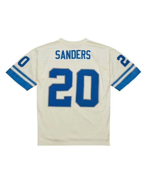 Mitchell Ness Barry Sanders Detroit Lions Chainstitch Legacy Jersey