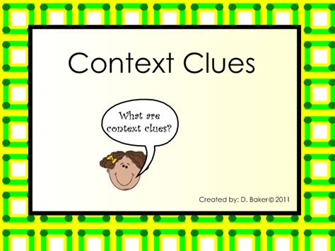 Luvtoeduc8 Context Clues Smartboard Lesson