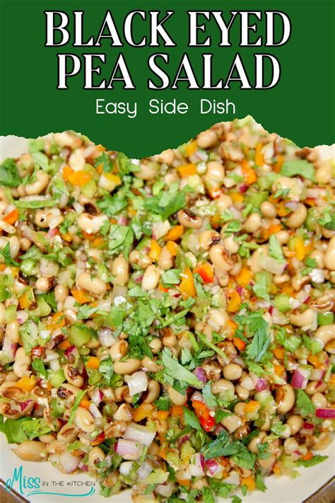 Black Eyed Pea Salad Miss In The Kitchen