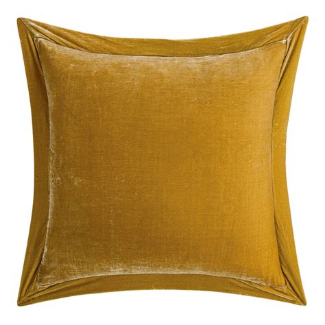 Hiend Accents Stella Faux Silk Velvet Flanged Euro Sham