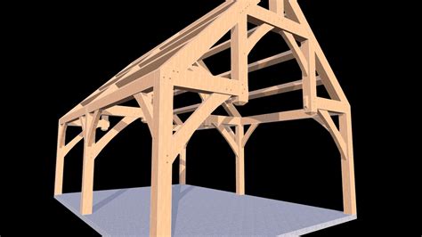 Hammer Beam Timber Frame 3d Model By Timber Frame Hq Timberframehq