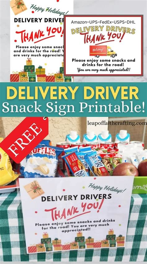 Free Printable Delivery Driver Snacks Printable Word Searches