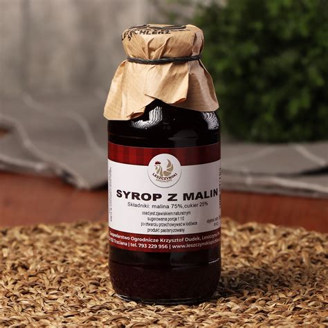 Syrop z malin 330 ml Leszczyński Spichlerz Spiżarnia Rumianek