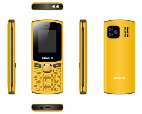 Yellow Color Original Mobile Phones OEM/ODM Cheap Price Cellphone
