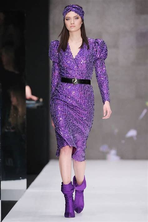 Purple Fashion New Fashion Fashion Show Special Event Outfit