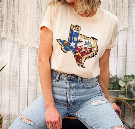 Texas T Shirt Texas Map Shirt Texas State Shirt Texas Cities Shirt