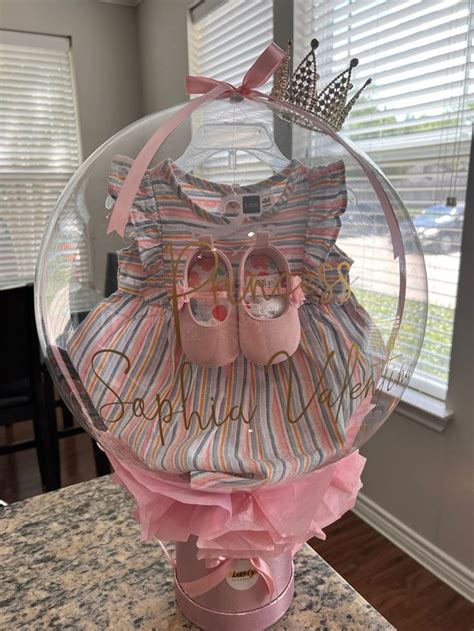 Pink Dress Inside A Bubble Balloon Transparent Balloons Clear Balloons