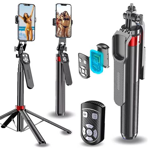 KIJEK DO SELFIE STICK NA TELEFON TRIPOD STATYW 180cm PILOT BLUETOOTH