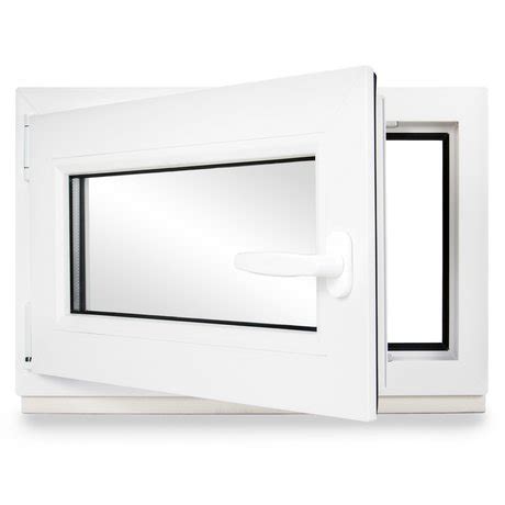 Kellerfenster Kunststoff weiß 85x45 cm 850x450 mm Dreh Kipp S NERUL