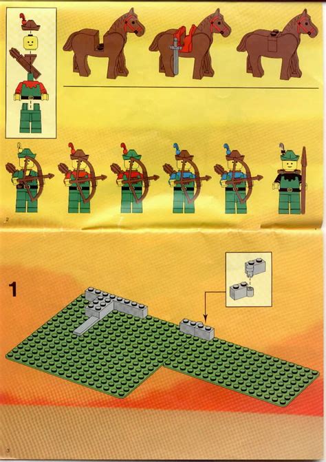 LEGO Instructions for set 6066 Camouflaged Outpost, Castle - Forestmen