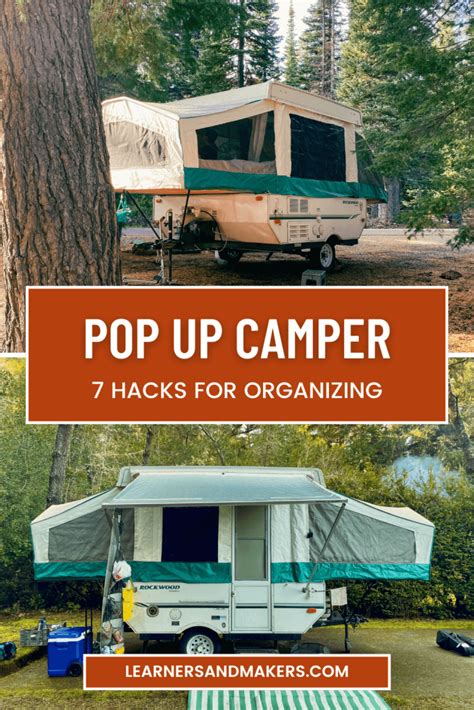 7 Pop Up Camper Hacks [used Rv Tips] · Learners And Makers