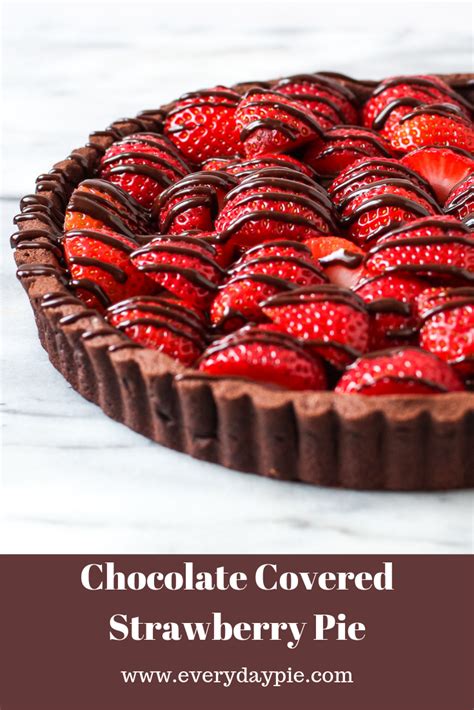 Chocolate Covered Strawberry Pie Recipe Chocolate Covered