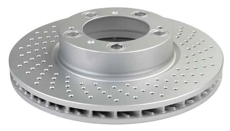 Porsche Disc Brake Rotor Front Passenger Side 318mm Cross Drilled