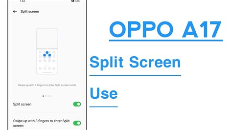 OPPO A17 How To Use Split Screen YouTube