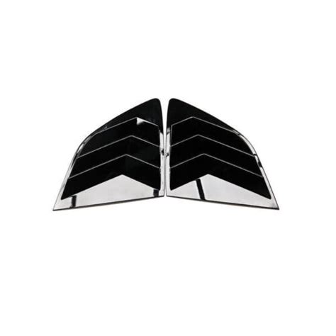 Glossy Black Rear Window Louvers Shutter Cover Trim For Honda Cr V Crv