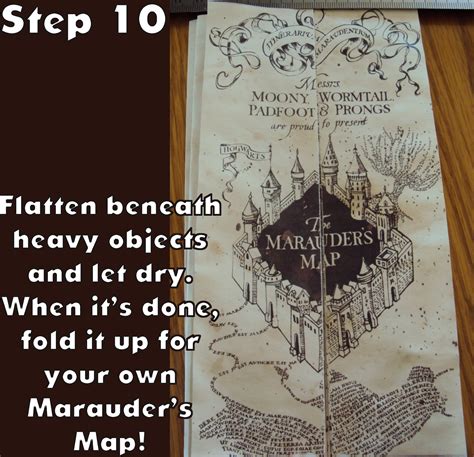 Harry Potter Paraphernalia Marauders Map Inside And Outside