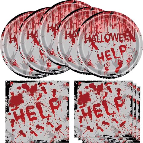 Amazon Halloween Bloody Party Supplies Halloween Party Plates And