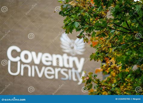 Coventry University Logo at Wall of University Building Editorial Image ...