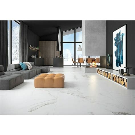 BHS Showroom Pavimento porcelánico Palatina 120 x 120 cm Blanco Mate