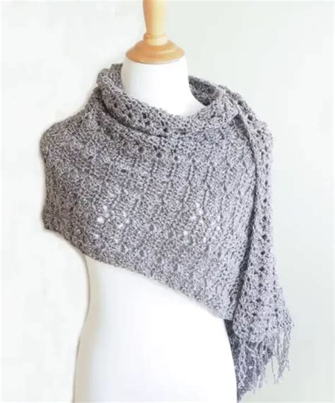 Simple Shells Light Wrap Crochet Pattern Weave Crochet