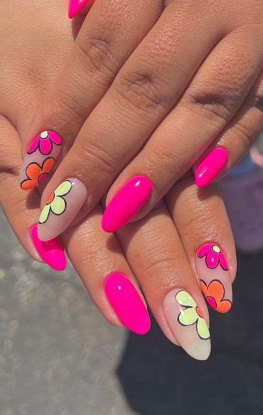 Light Up Your Nails With Electric Energy For Summer Neon Pink