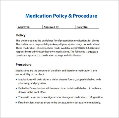 Free Medical Office Policy And Procedure Manual Template