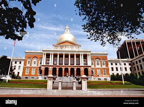 Boston Massachusetts State Capitol Building Stock Photo - Alamy