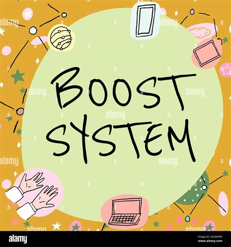 Affichage conceptuel Boost System Business idée Rejuvenate mise à