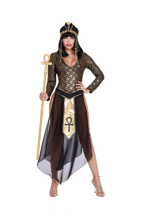 Dreamgirl Adult Womens Egyptian Queen Cleopatra Costume, Queen Cleo Ha – Personalcrave