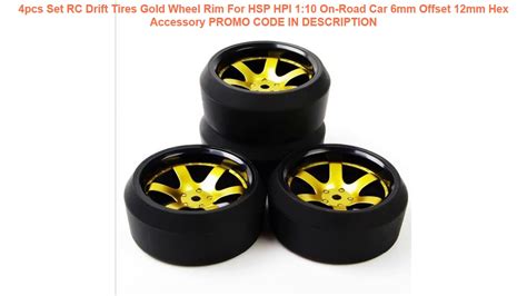 Cheap Pcs Set Rc Drift Tires Gold Wheel Rim For Hsp Hpi On Road