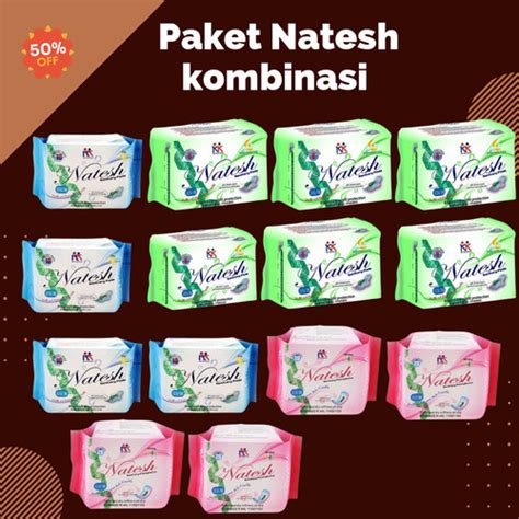 Jual Pembalut Kesehatan Natesh Kombinasi Day Extra Long Pantyliner