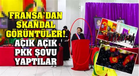 Fransa dan skandal görüntüler Açık açık PKK şovu yaptılar HaberAlp