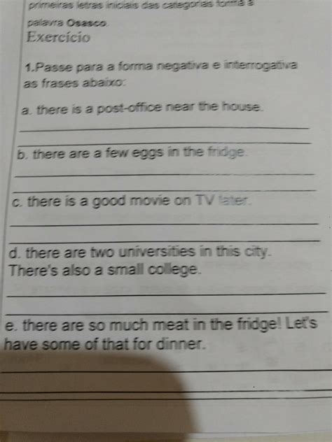 Passe Para A Forma Interrogativa - 10