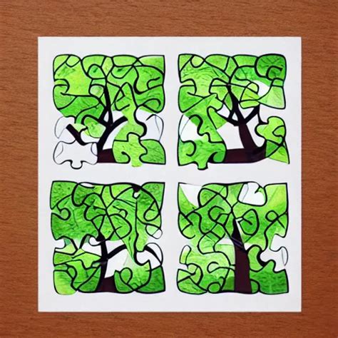 Trees With Puzzle Leaves Stable Diffusion Openart