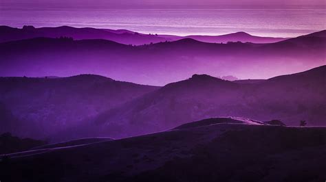 Mountain range, landscape, purple, mountains HD wallpaper | Wallpaper Flare