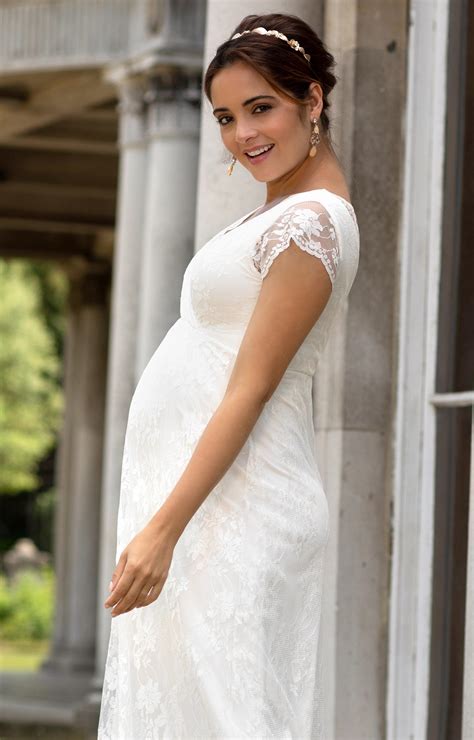 Eden Maternity Wedding Gown Long Ivory Dream Maternity Wedding