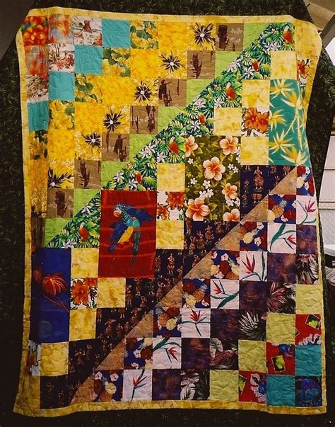 Hawaiian Shirt Quilt Something To Do With Everyone S Hawaiian Shirts After Hawaiian Quilts