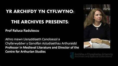 The Archives Presents Professor Raluca Radulescu Youtube