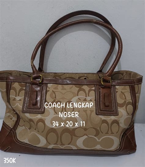 Tas Coach Lengkap Noser Preloved Fesyen Wanita Tas Dompet Di Carousell