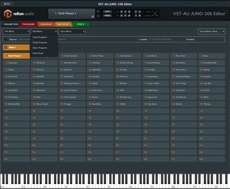 VST-AU JUNO-106 Editor