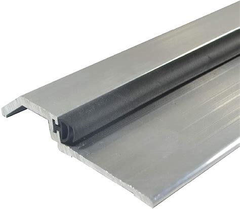 Mill Aluminum High Rabbeted Threshold Saddle With Solid Rubber Extrusion 3465ma Fh 10 X 1 1