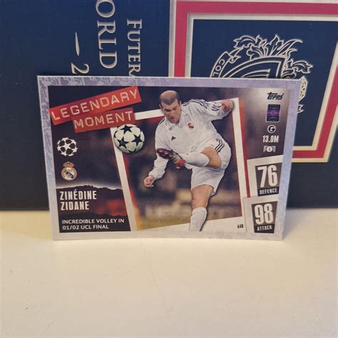 Zinedine Zidane Legendary Moment Topps Match Etsy