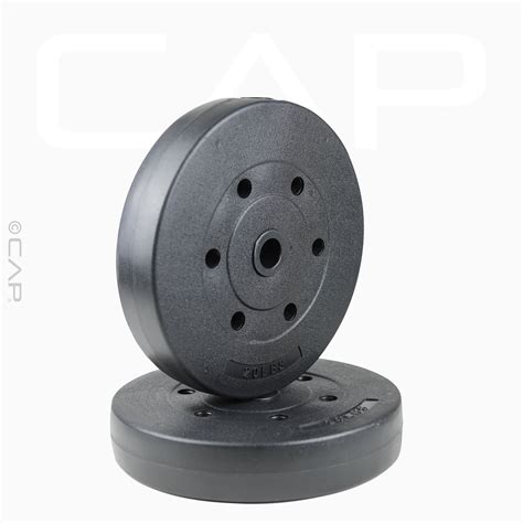 CAP Barbell Standard Vinyl Weight Plate Set, 40 lb (20 lb x 2) - Walmart.com