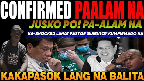 GRABE Ang NANG YARI Kay PASTOR QUIBULOY DI MAKA TAO KUMPRMADO Na FPRRD