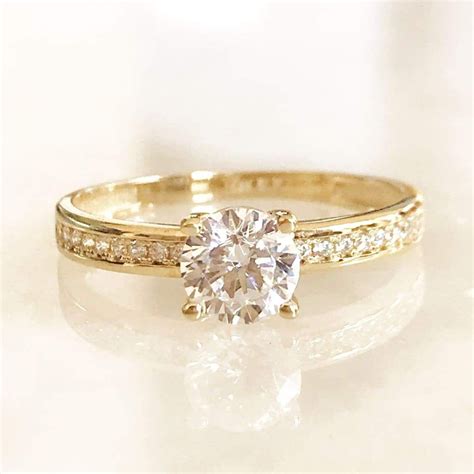 ANILLO DE COMPROMISO ORO AMARILLO 14K AC OA 14 85 093 2A1 Wedding Rings